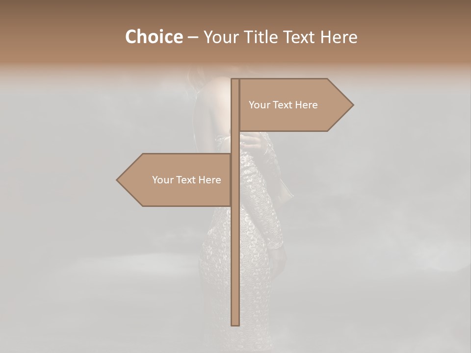 Away Portrait Teen PowerPoint Template