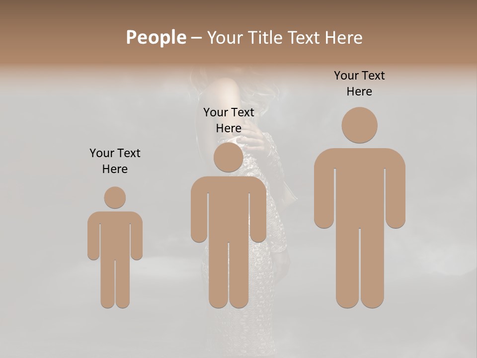 Away Portrait Teen PowerPoint Template