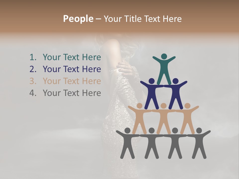 Away Portrait Teen PowerPoint Template