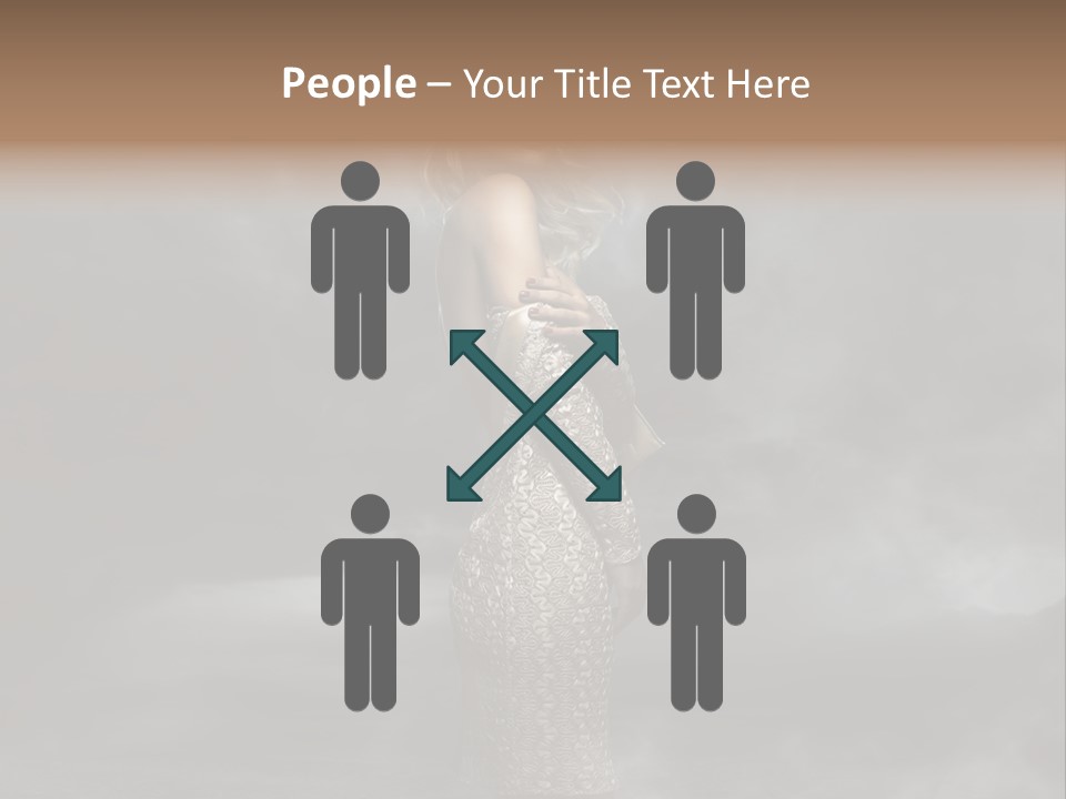 Away Portrait Teen PowerPoint Template