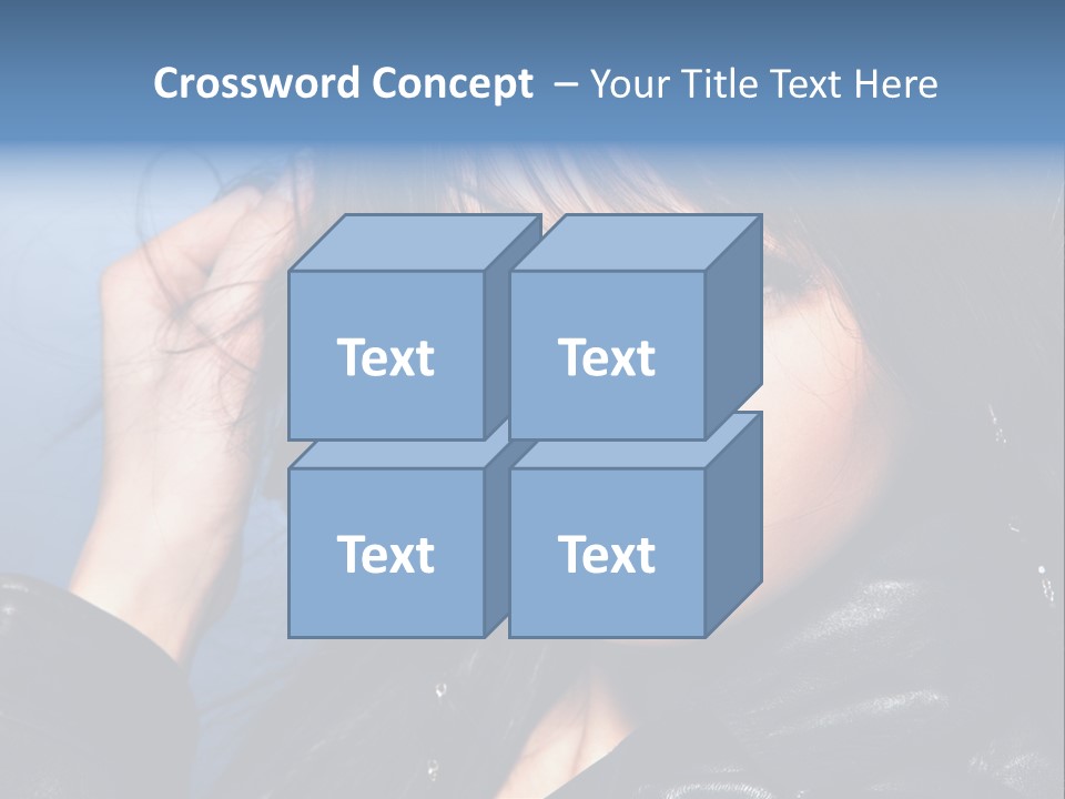 Adult Freshness Woman PowerPoint Template