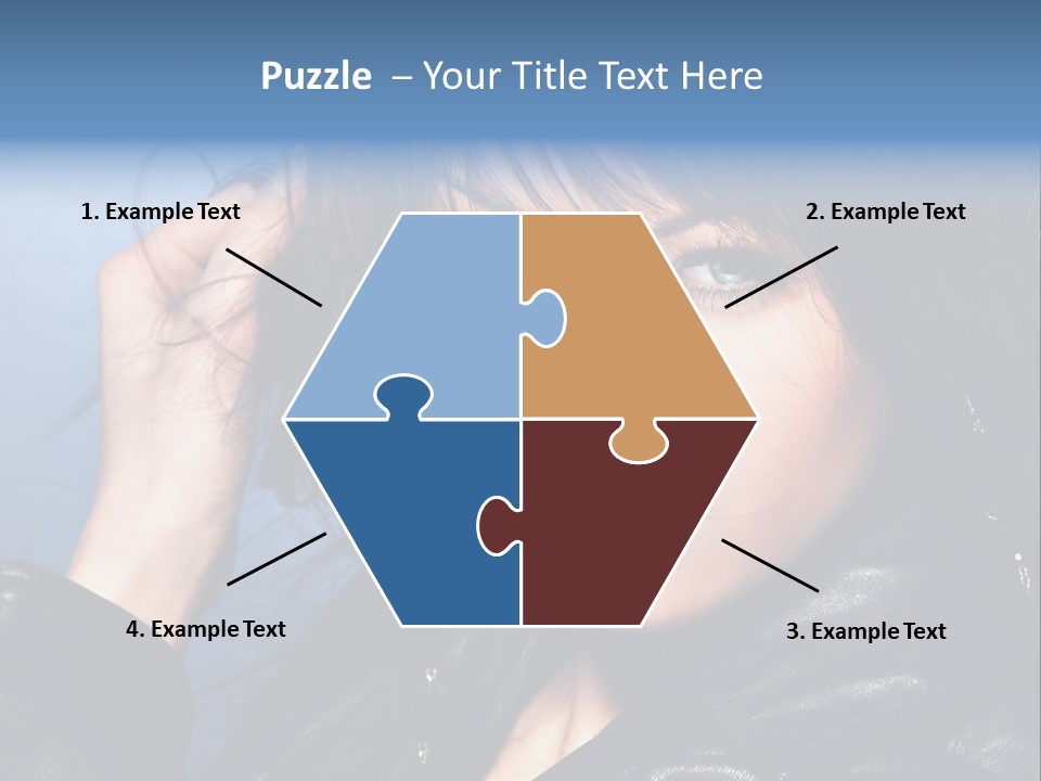 Adult Freshness Woman PowerPoint Template