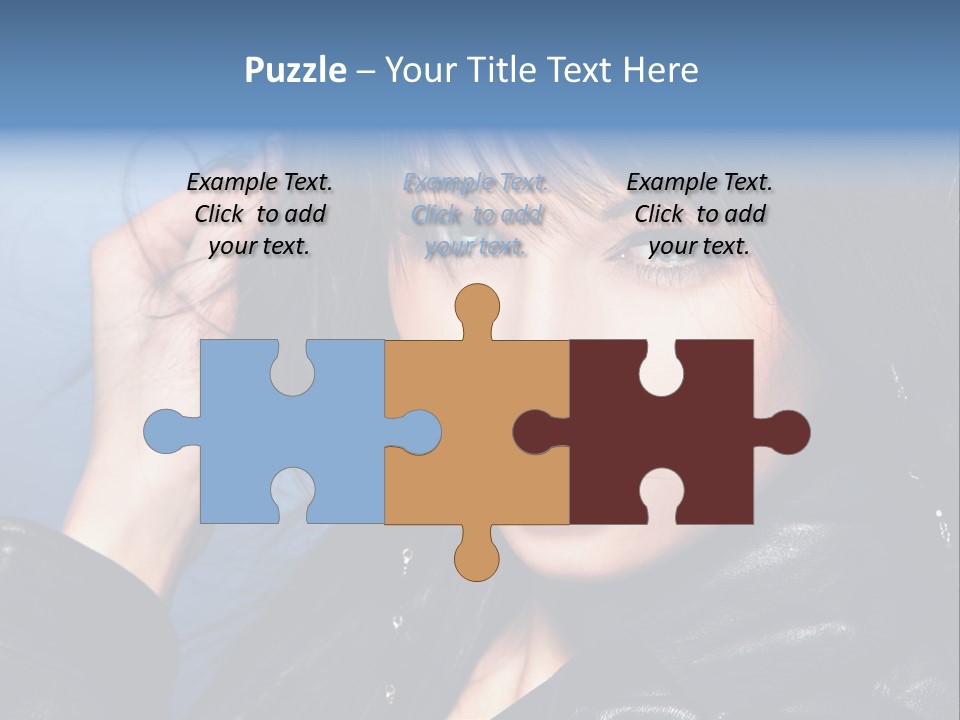 Adult Freshness Woman PowerPoint Template