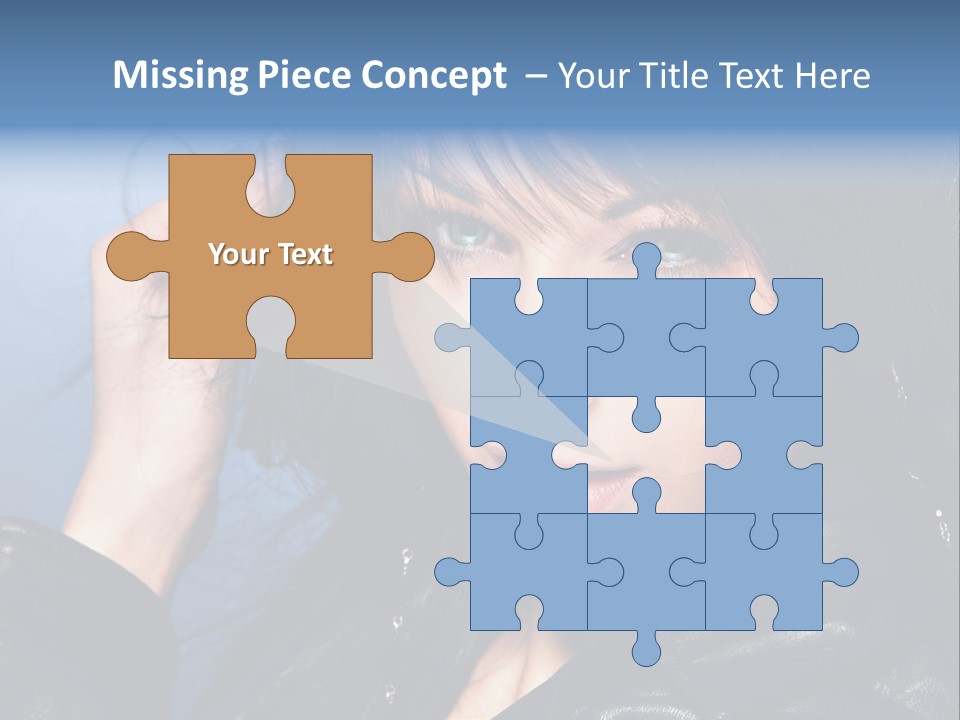 Adult Freshness Woman PowerPoint Template