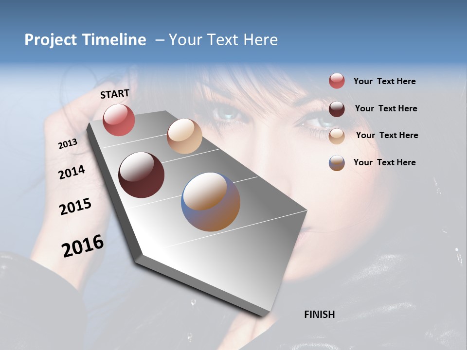 Adult Freshness Woman PowerPoint Template