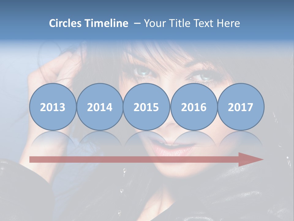 Adult Freshness Woman PowerPoint Template