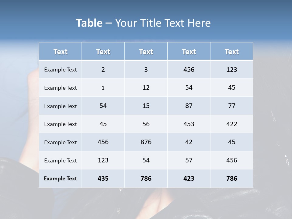 Adult Freshness Woman PowerPoint Template