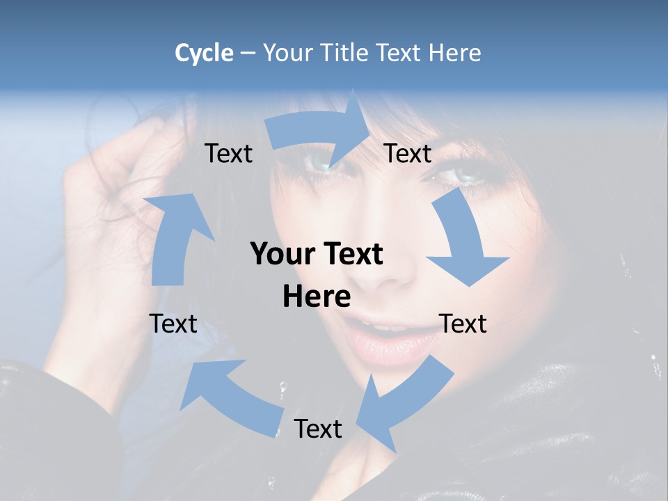 Adult Freshness Woman PowerPoint Template