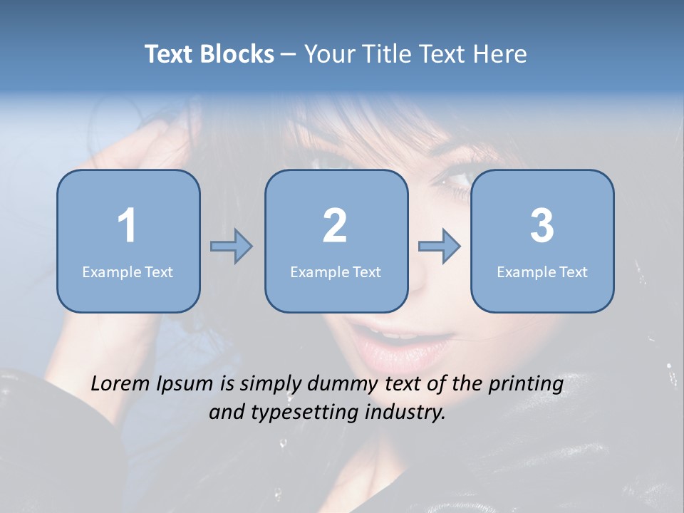 Adult Freshness Woman PowerPoint Template