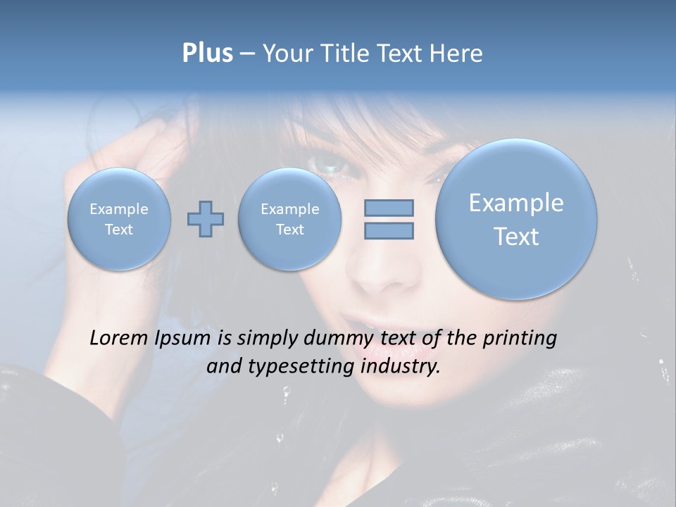 Adult Freshness Woman PowerPoint Template