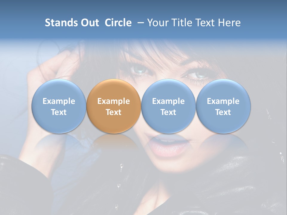 Adult Freshness Woman PowerPoint Template