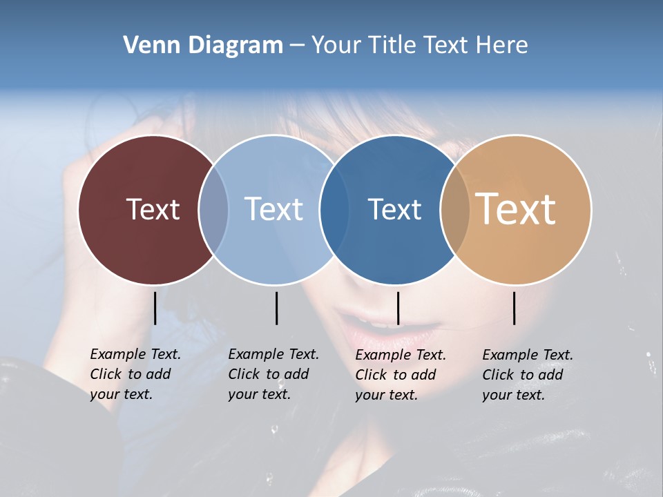 Adult Freshness Woman PowerPoint Template