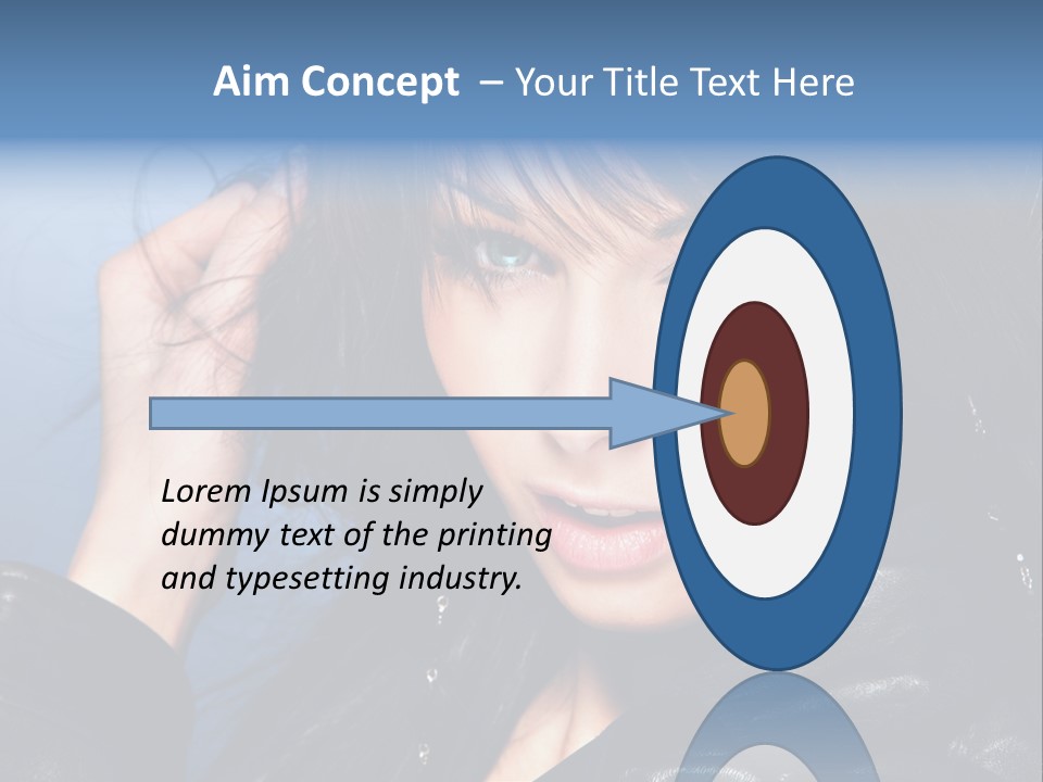 Adult Freshness Woman PowerPoint Template