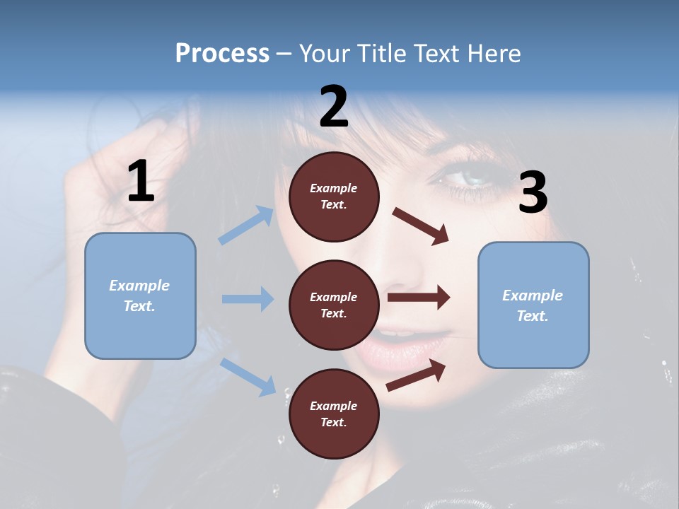 Adult Freshness Woman PowerPoint Template