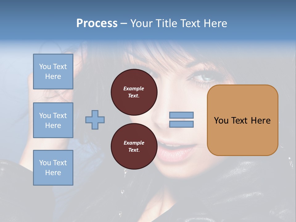 Adult Freshness Woman PowerPoint Template