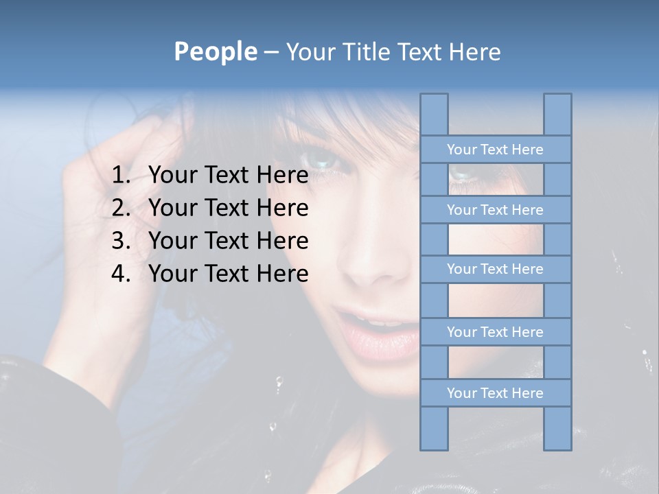 Adult Freshness Woman PowerPoint Template