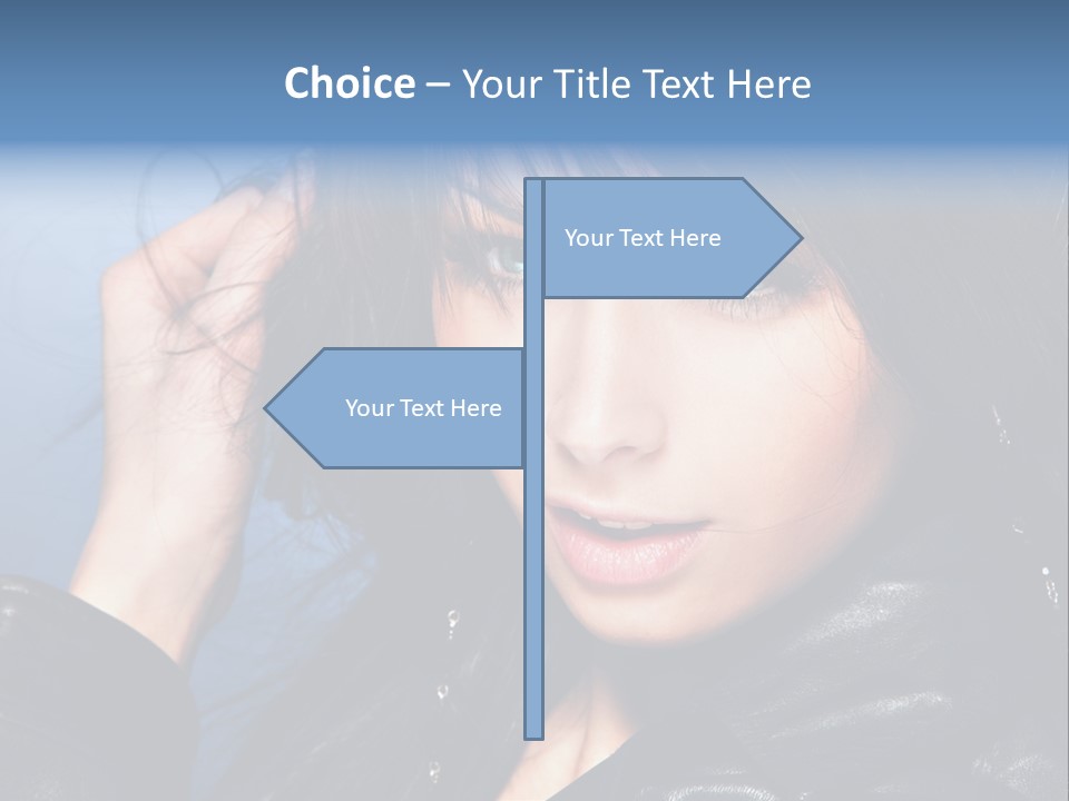 Adult Freshness Woman PowerPoint Template