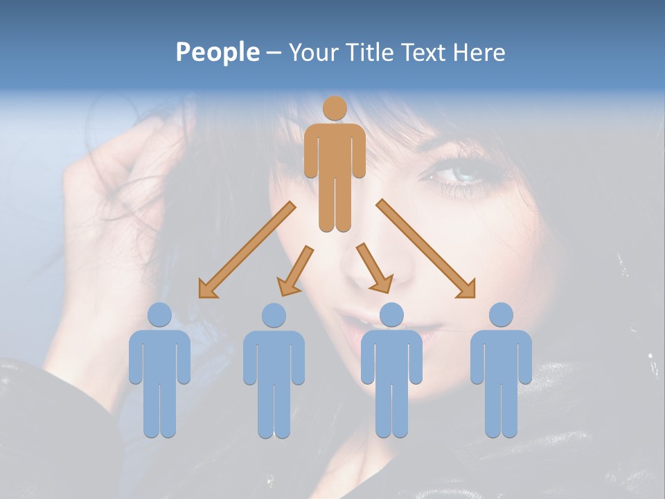 Adult Freshness Woman PowerPoint Template