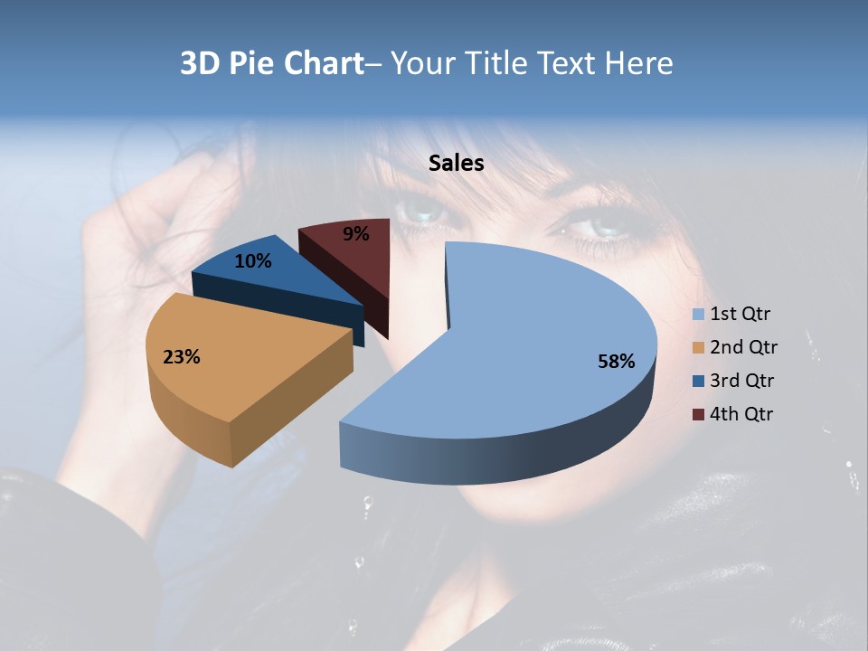 Adult Freshness Woman PowerPoint Template