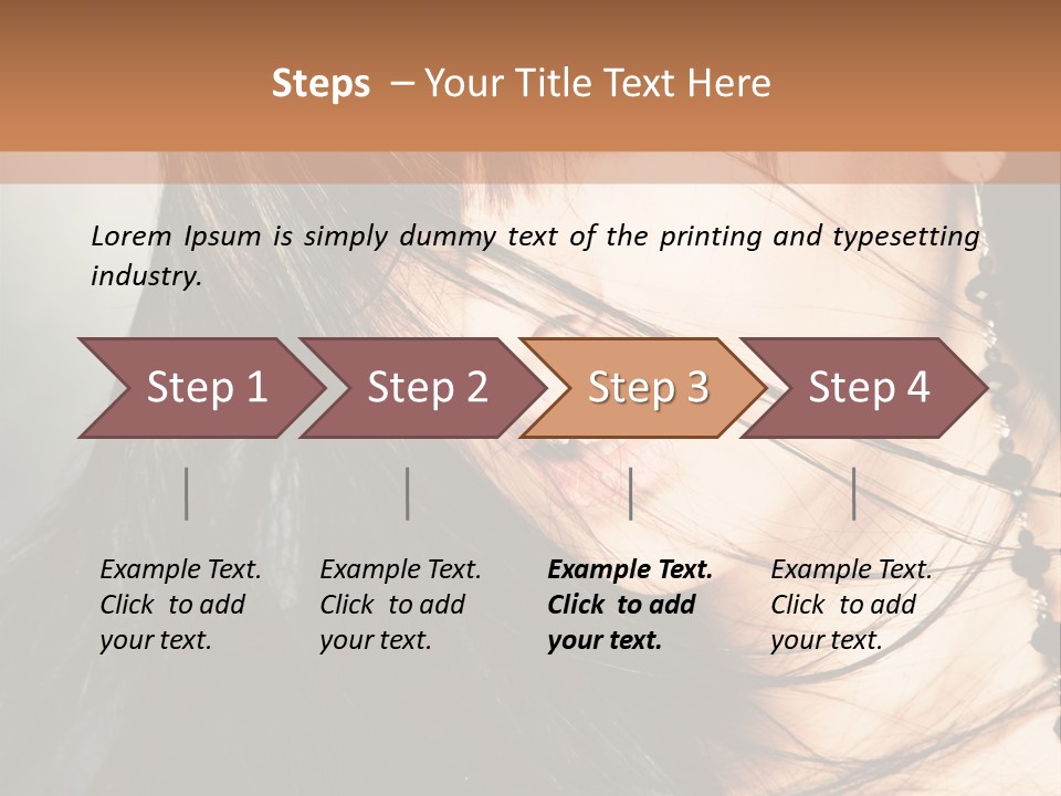 Glamour Style Earring PowerPoint Template