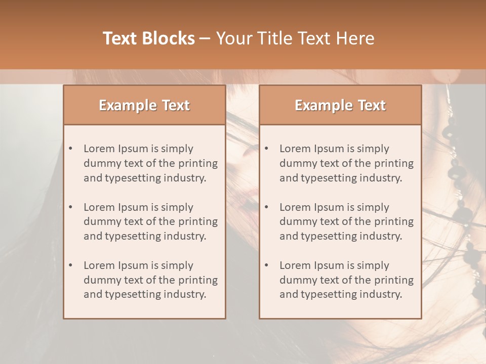 Glamour Style Earring PowerPoint Template