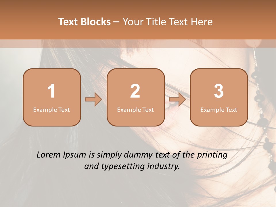 Glamour Style Earring PowerPoint Template