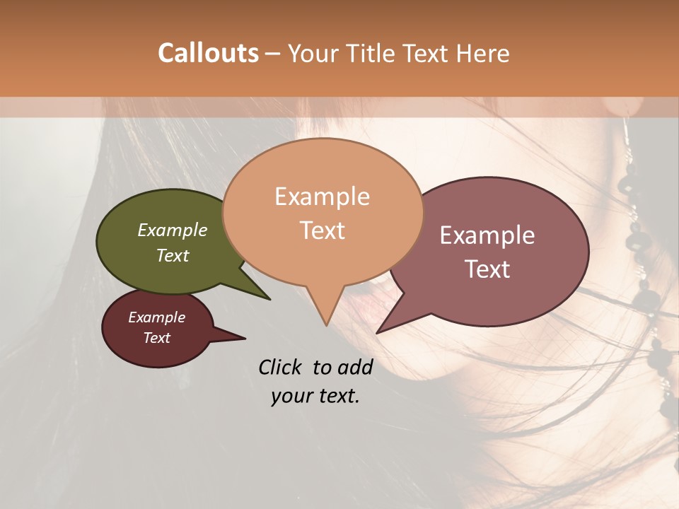 Glamour Style Earring PowerPoint Template