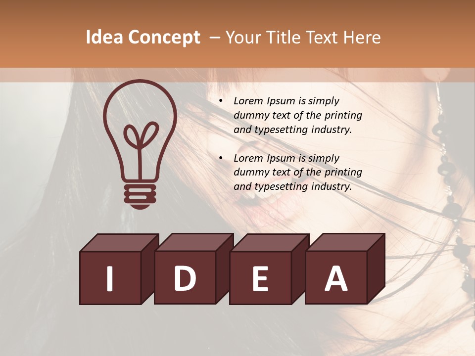 Glamour Style Earring PowerPoint Template