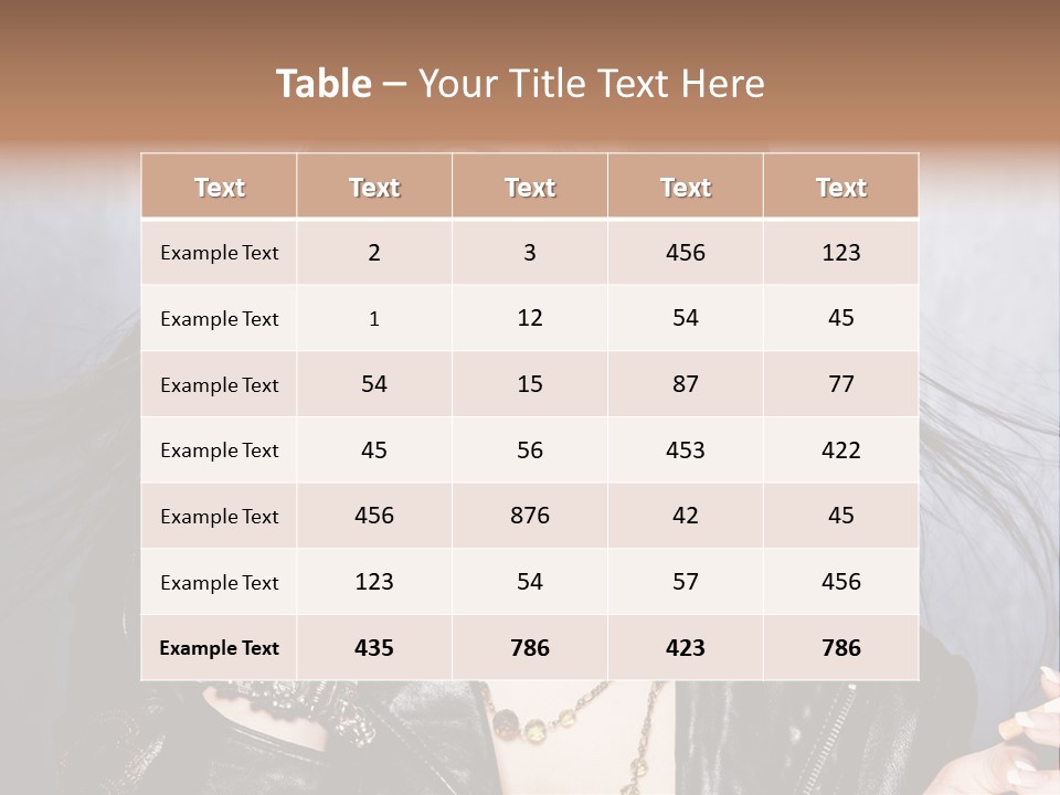 Expression Jacket Bracelet PowerPoint Template