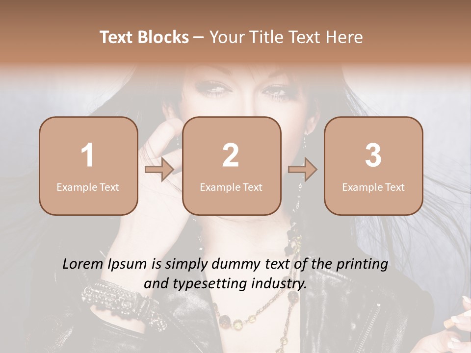 Expression Jacket Bracelet PowerPoint Template