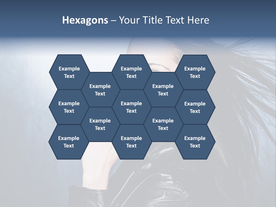 Woman Leather Beautiful PowerPoint Template