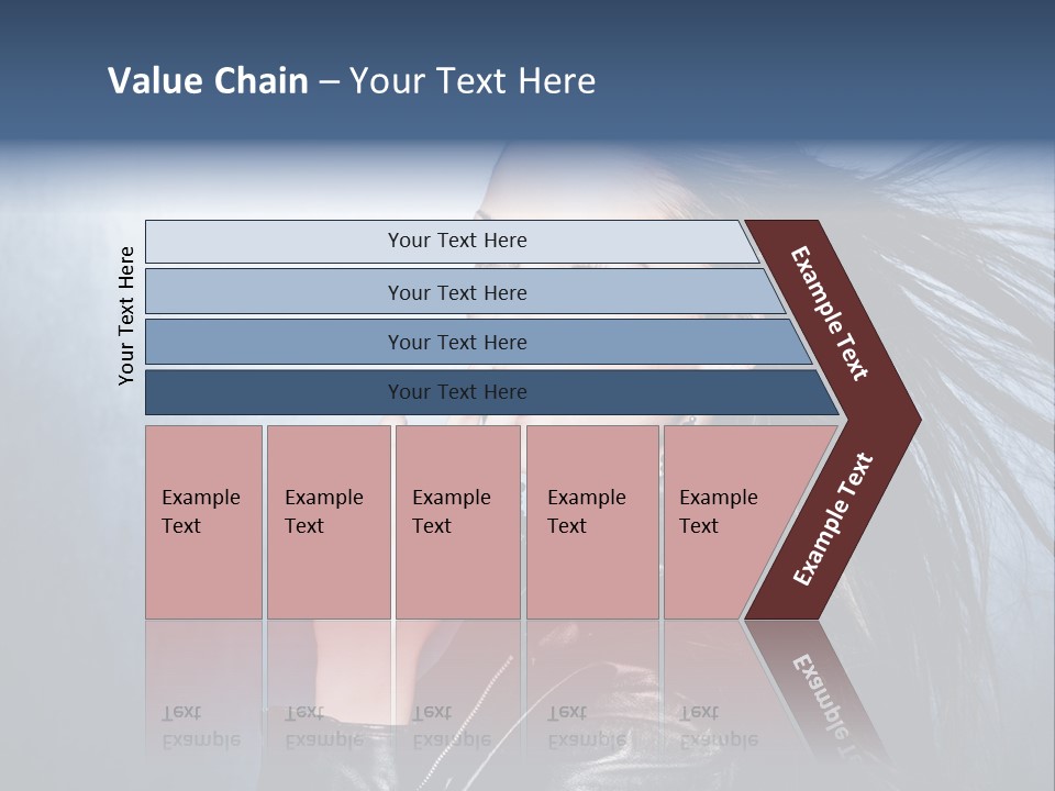 Woman Leather Beautiful PowerPoint Template