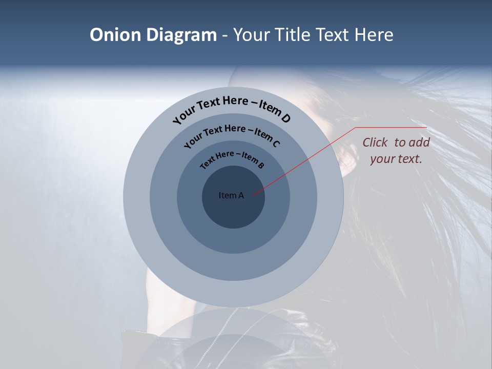 Woman Leather Beautiful PowerPoint Template