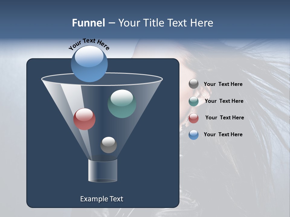 Woman Leather Beautiful PowerPoint Template