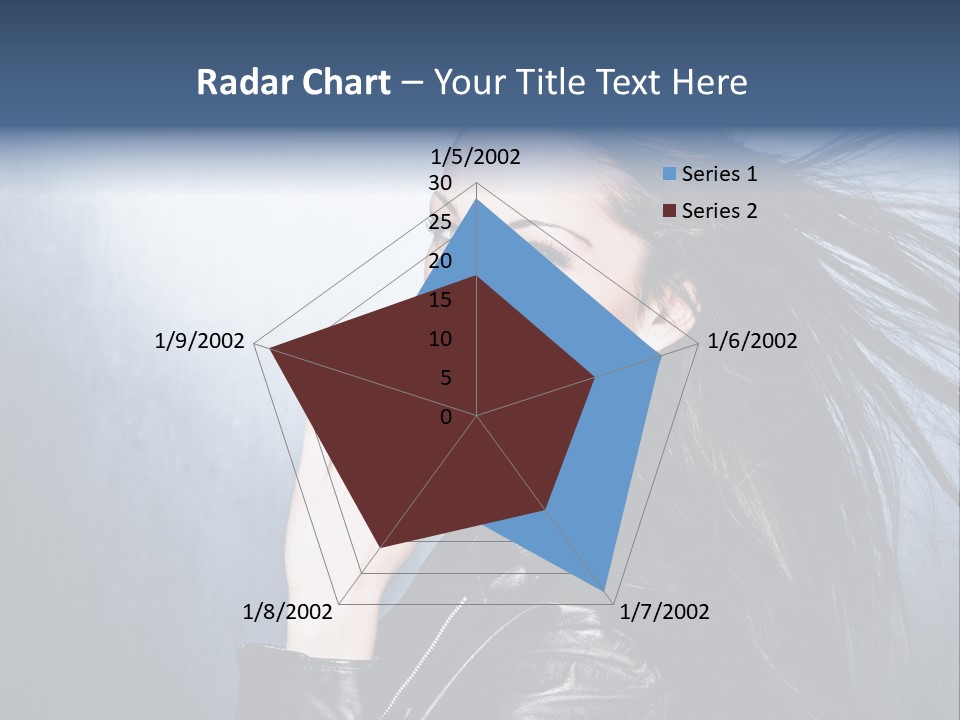 Woman Leather Beautiful PowerPoint Template