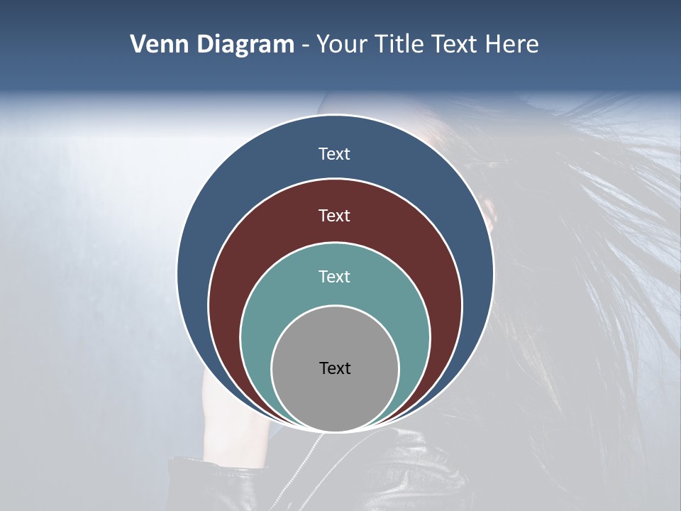 Woman Leather Beautiful PowerPoint Template