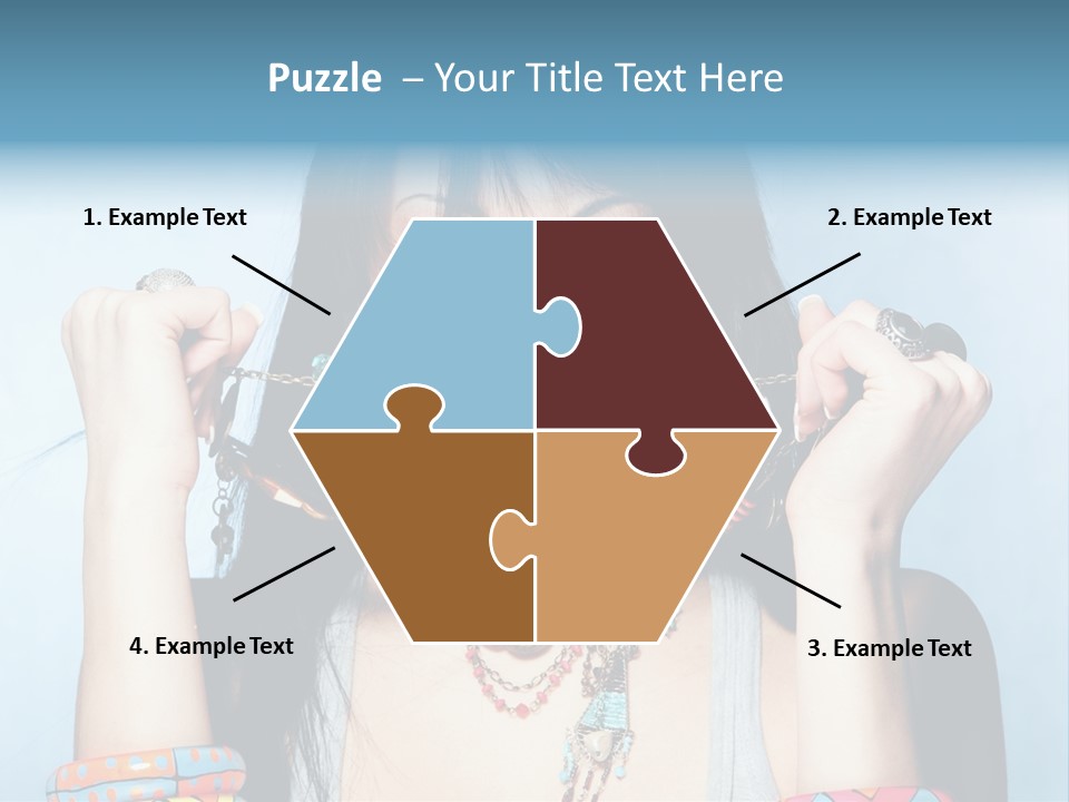 Bracelet Shape Face PowerPoint Template