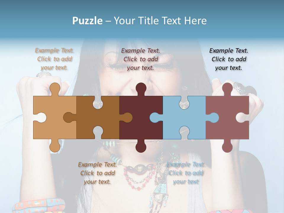 Bracelet Shape Face PowerPoint Template