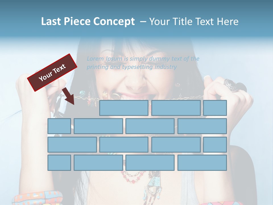 Bracelet Shape Face PowerPoint Template