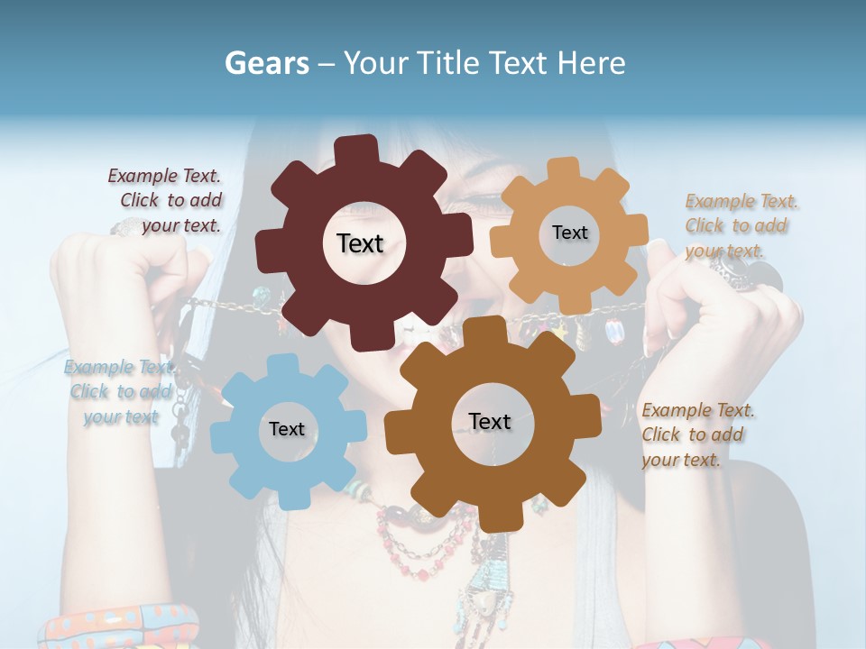 Bracelet Shape Face PowerPoint Template