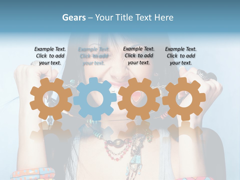 Bracelet Shape Face PowerPoint Template