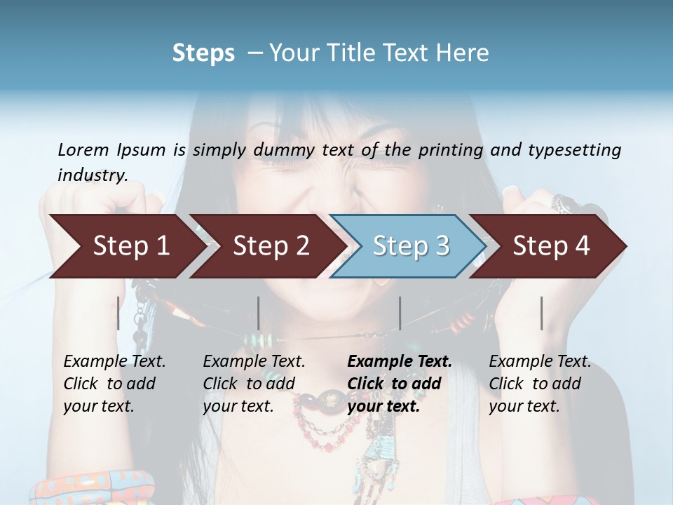 Bracelet Shape Face PowerPoint Template