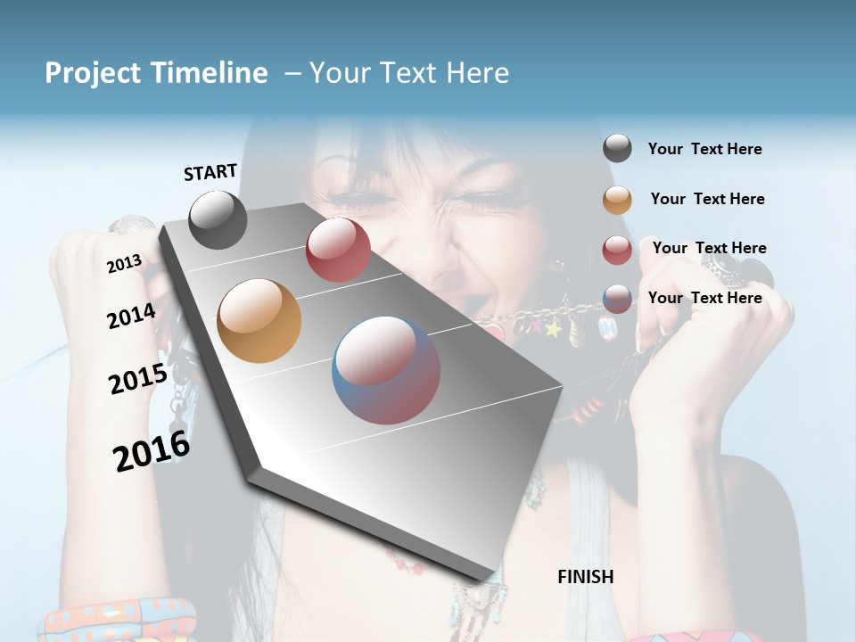 Bracelet Shape Face PowerPoint Template