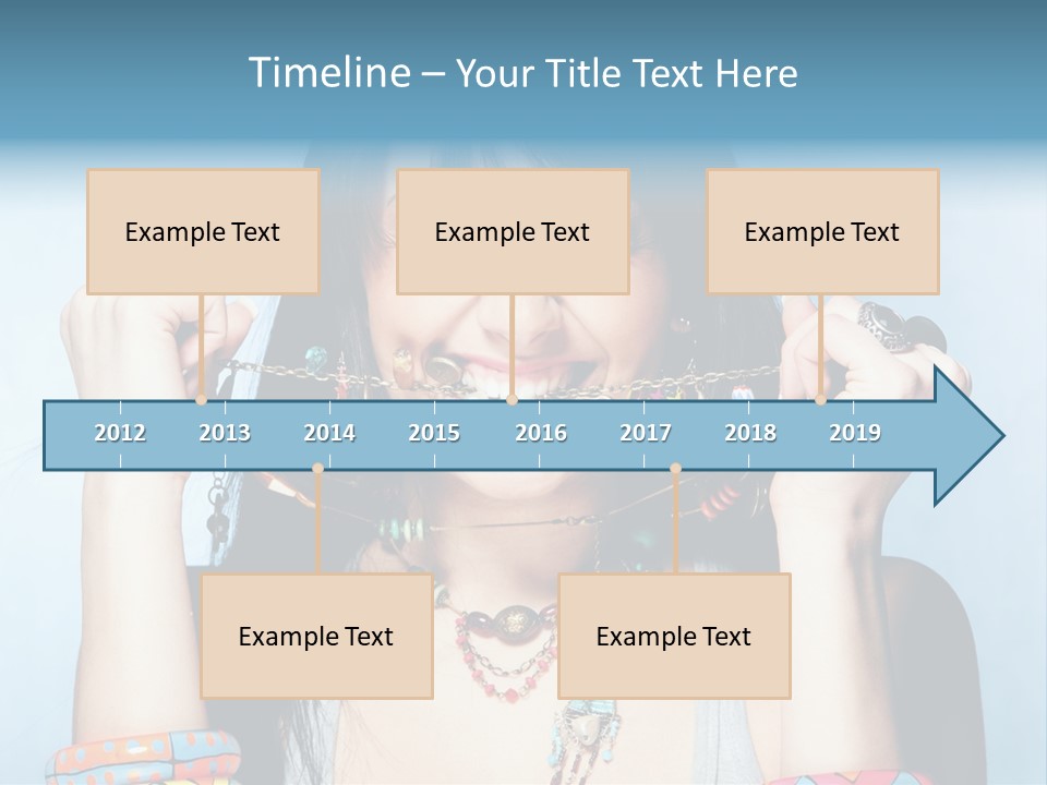 Bracelet Shape Face PowerPoint Template