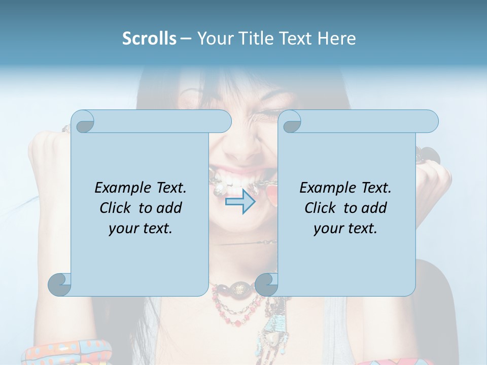 Bracelet Shape Face PowerPoint Template