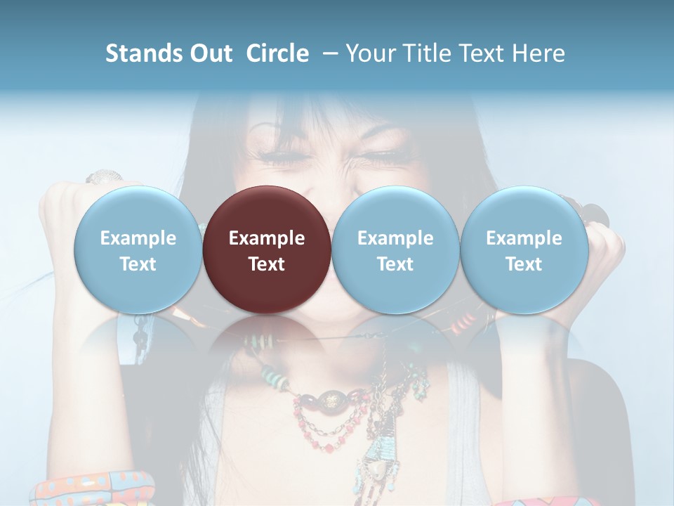 Bracelet Shape Face PowerPoint Template