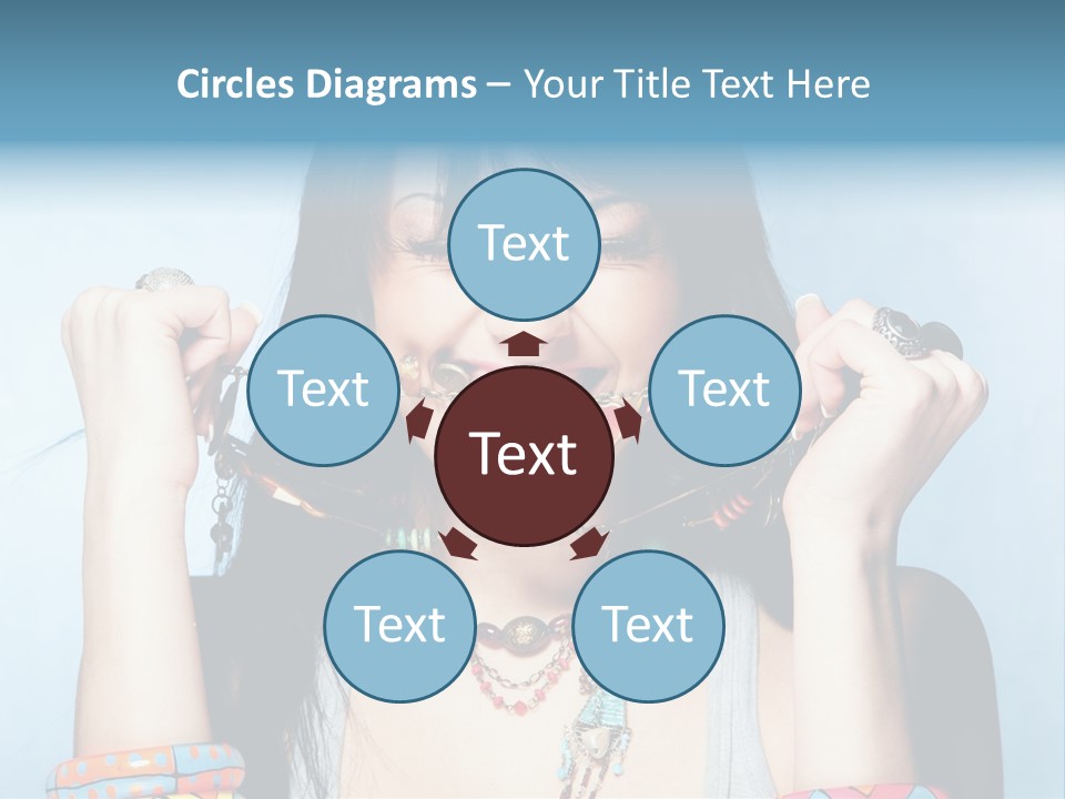 Bracelet Shape Face PowerPoint Template