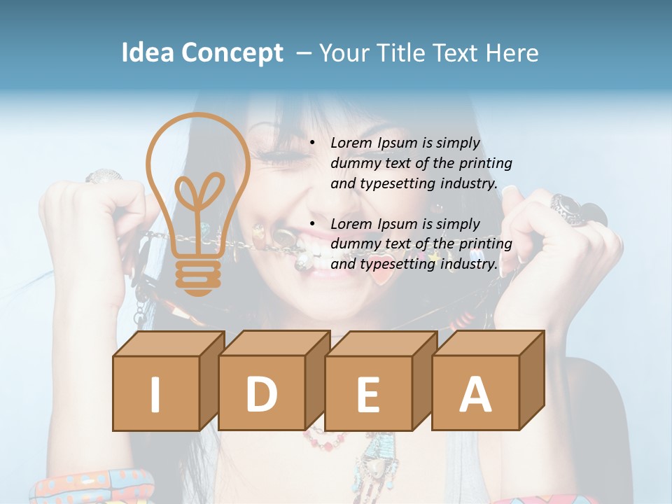 Bracelet Shape Face PowerPoint Template