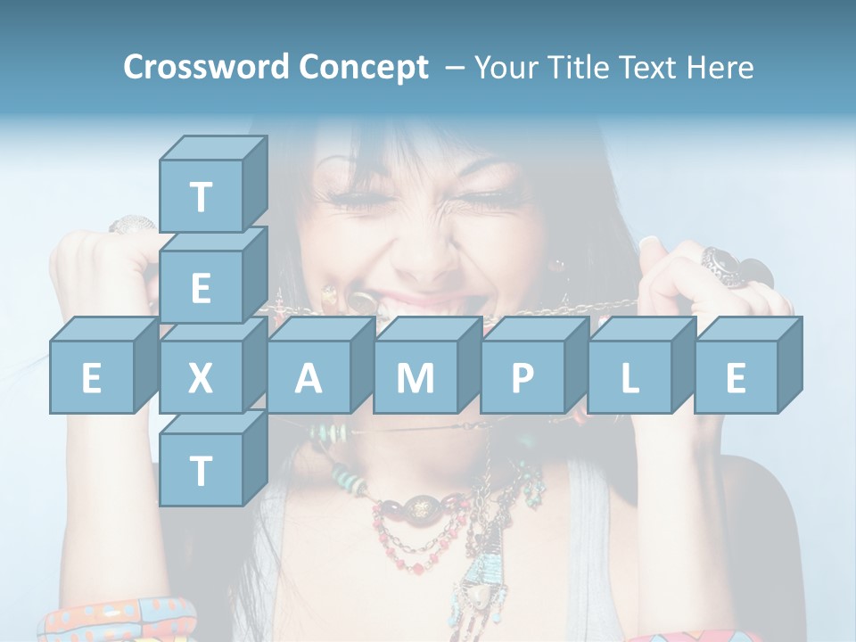 Bracelet Shape Face PowerPoint Template