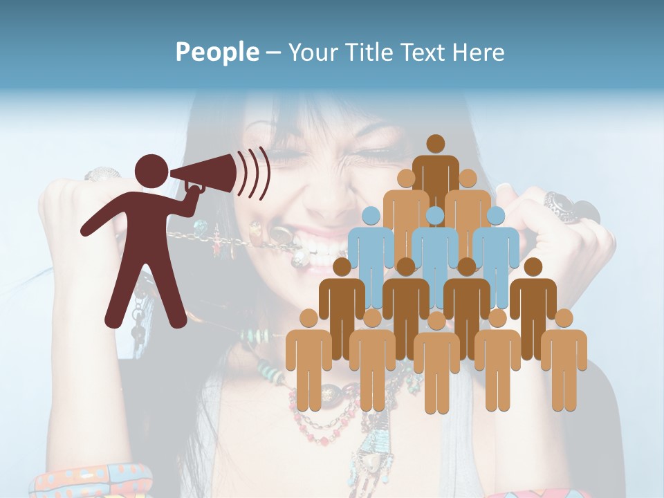 Bracelet Shape Face PowerPoint Template